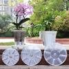 Flower Pot Tray Good Drainage Moisturizing Effect Lightweight Design Drainage Plant Tray Hollow Design Plant Saucer