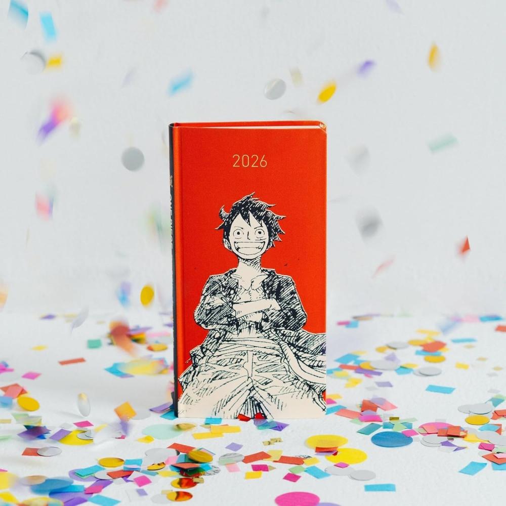 Hobonichi One Piece Magazine Straw Hat Luffy Red Slim 2026 Weeks English Version