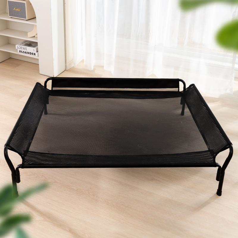 

Раскладушка для больших собак, спинка для средних и крупных собак, влагостойкая и дышащая, раскладушка для собак, раскладушка для кошек, съемная и моющаяся раскладушка для домашних животных L-110 * 77 * 30cm