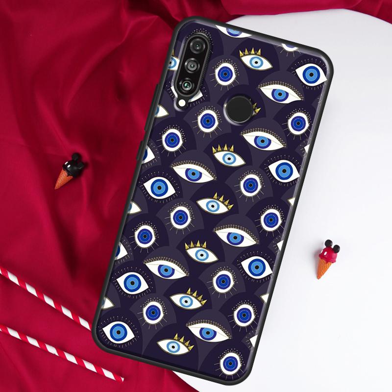 Nazar Boncugu Evil Eye For Huawei Nova Y61 Y70 Y90 Y60 Y72 Y91 12s 12i 11i 7i 8i 9 10 SE P60 Pro P30 P40 Lite Case