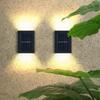 2LED Solar Outdoor Wall Light - Up/Down Accent Lighting for Courtyard, Villa, Decoration