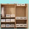 Foldable Fabric Storage Bin With Clear Window For Bedroom Closet Organization