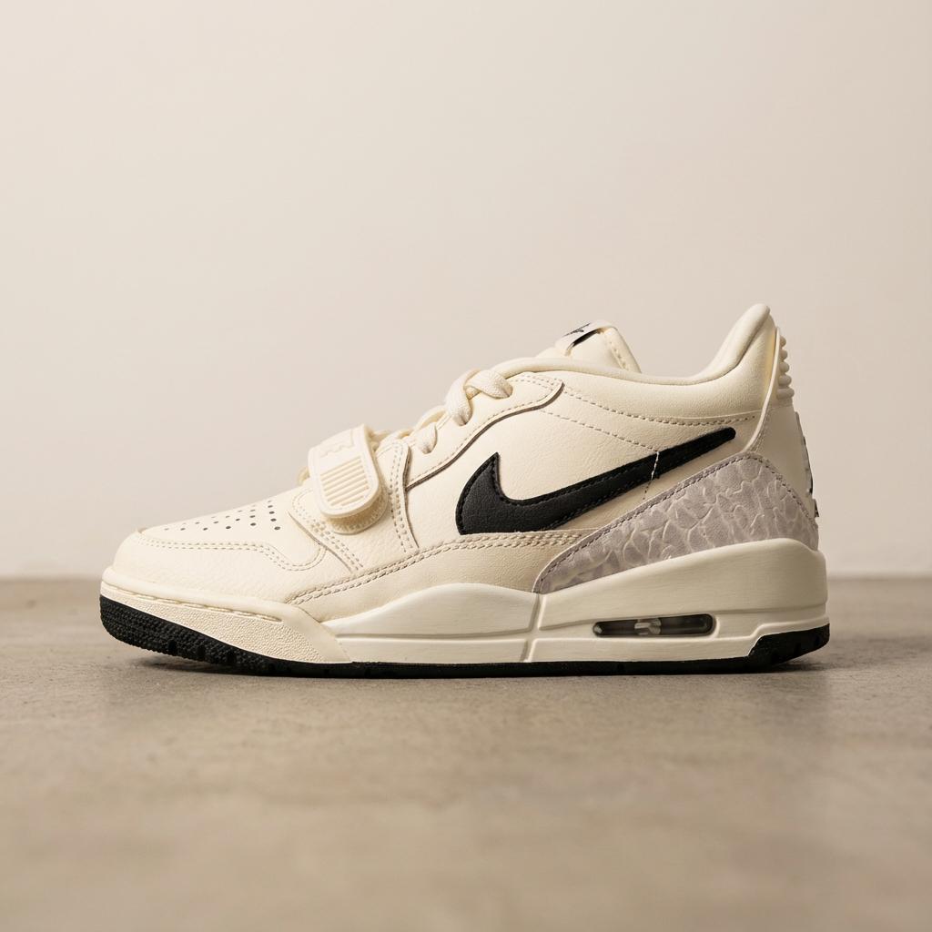 Jordan Legacy 312 Low Coconut Milk Black Comfortable Round Toe Low Top Retro Basketball Shoes Women Sneaker White HV1807101