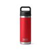 Yeti Rambler 18oz Vacuum Insulated Stainless Steel Bottle with Chug Cap, Rescue Red