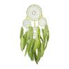 Green Feathers Dream Catcher Large Window Hangings Handmade Wind Chimes Bedroom Decorations For Girls Birthday Gifts