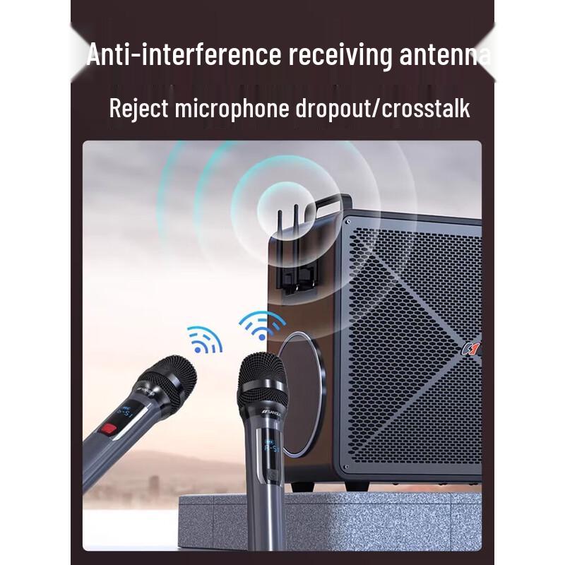SANSUI C1 Portable Home KTV Speaker System CN Plug (adapter Included)