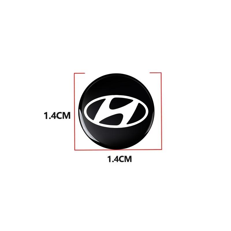 14mm Car Remote Key Fob Emblem Badge Radio button Sticker For Hyundai Mistra Lafesta Elantra Accent IX35 I20 I30 Azera Sonata