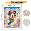 Disney Wonder Minnie Paint Art Painting Kit Home Wall Decor Handmade Gift, DIY Canvas Painting for Living Room Decoration Wall Art Set