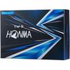 Honma TW-X and TW-S 2021 Golf Balls, 1 Dozen (12 Balls), White and Yellow, 3-Piece, Tour Style, Spin, Distance, TOUR WORLD, Honma/TW-S_2021/White