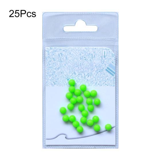 20/25Pcs Outdoor Fishing Fake Bait Easy Installation Luminous Beans Silicone Beads Fishing Lure Easy-to-Carry Fishing Gear