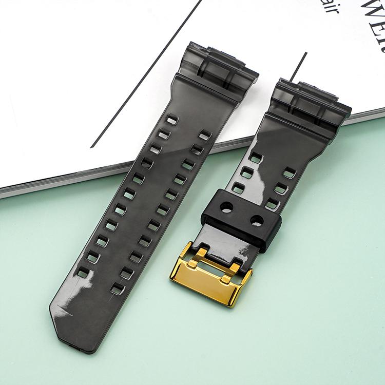 Strap for Casio G-Shock GA-100/110/120/140/200/400/700 800 GD-100/110/120 G-8900 GLS-100 Replace Silicone Resin Watch Band 16mm