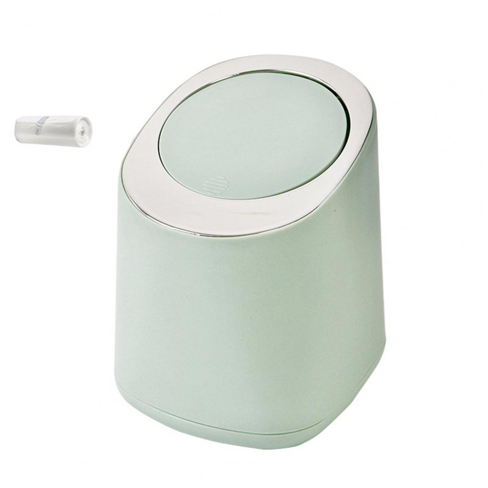 Fashion Desktop Trash Can Creative Luxury Dustbin Bin Household Mini Bedside Waste Bin Tea Table Small Garbage Bucket