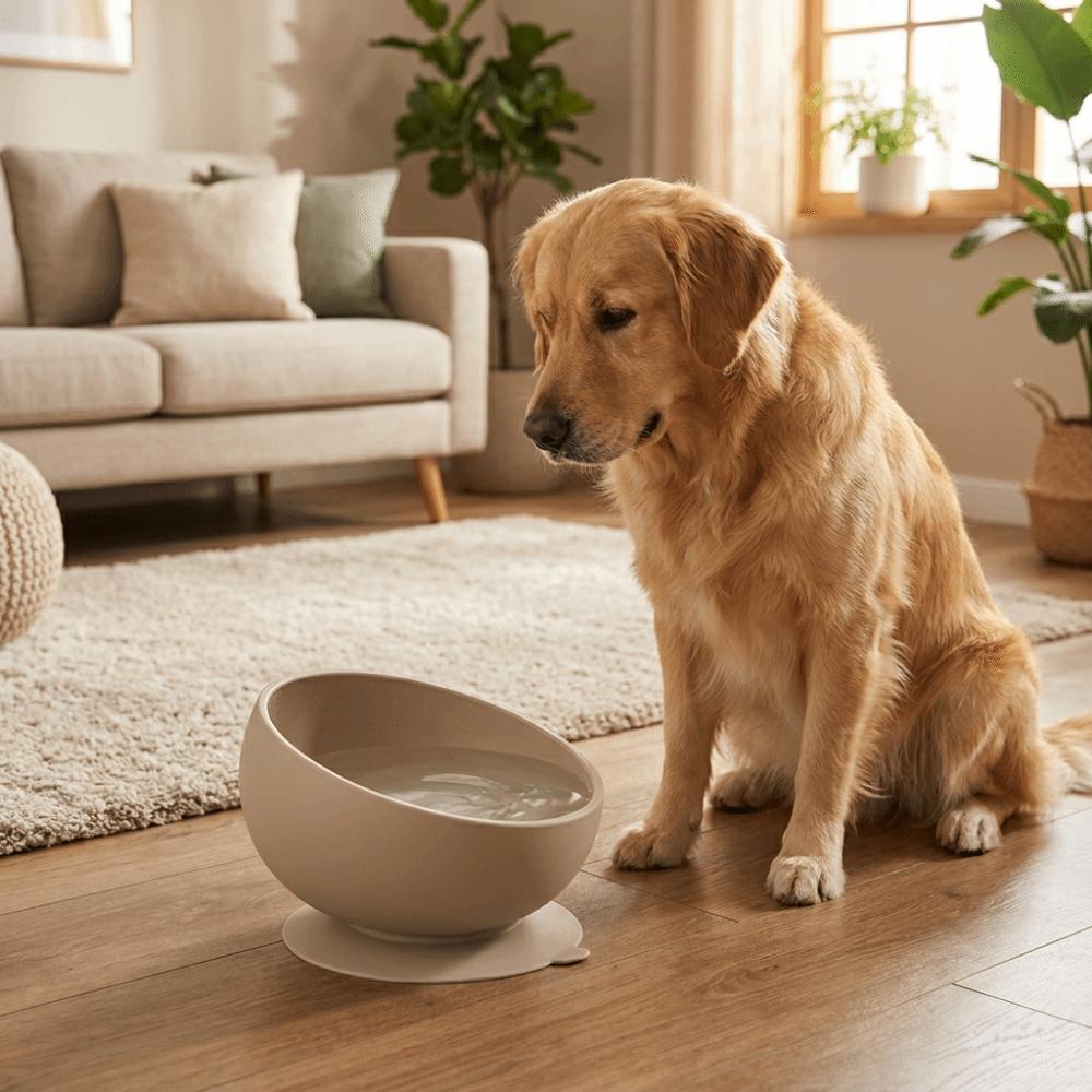 Suction Cups Silicone Pet Bowl Neck Protection Elevated Feeder Portable Dog Food Bowl Pet Dining