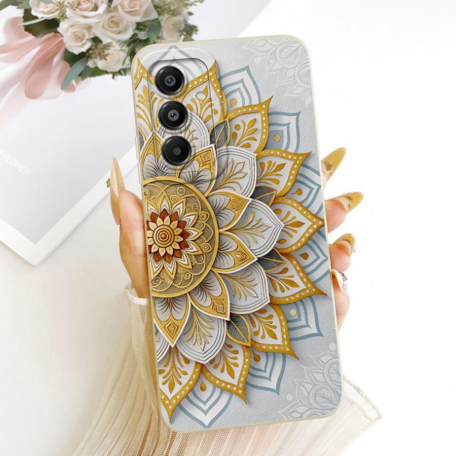 For Samsung Galaxy A17 5G Case SM-A176B Soft Matte Camera Protective Bow flower Phone Case For SamsungA17 A 17 5G Cover Coque