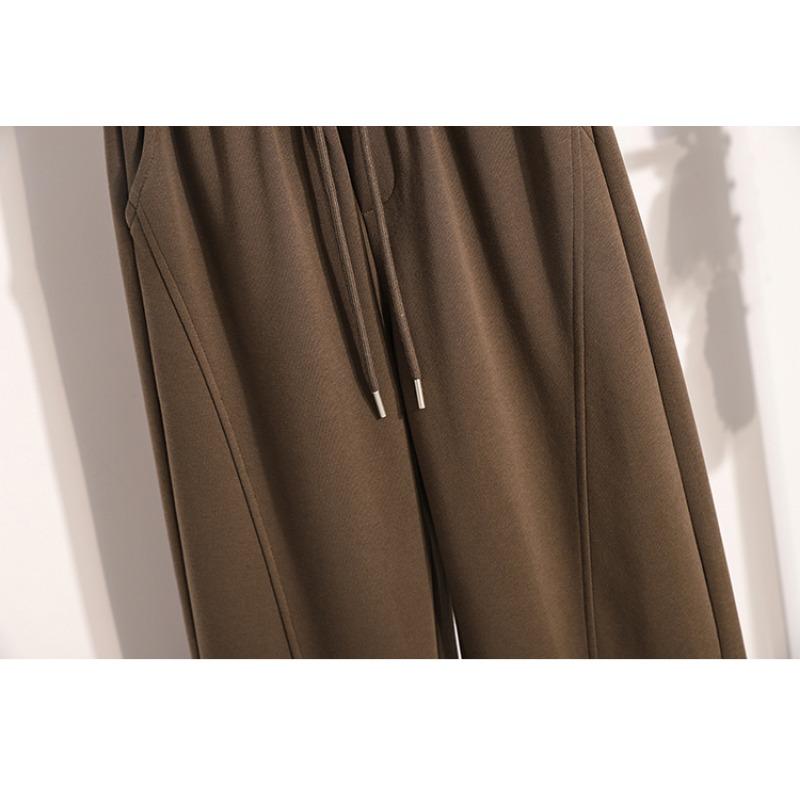 DIMANAF Autumn Winter Plus Size Women Cothing Basic Harem Oversize Casual Trousers Long Pants Elastic Waist Vintage Lady Loose 2025