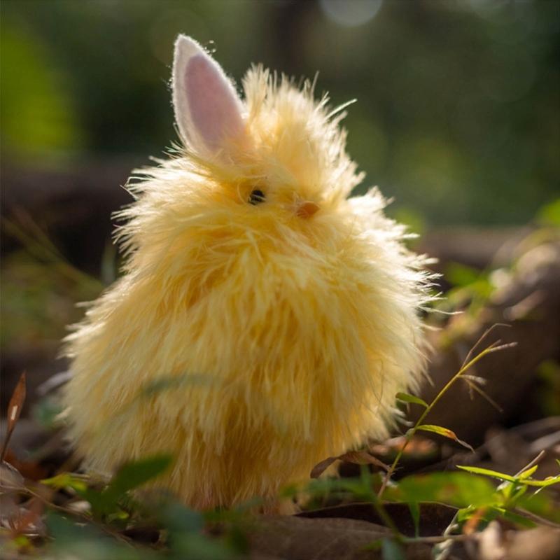 Osterhühner-Dekorationen, künstliche Hühnerfigur, handgefertigtes kleines gelbes Hühnerspielzeug für den Supermarkt