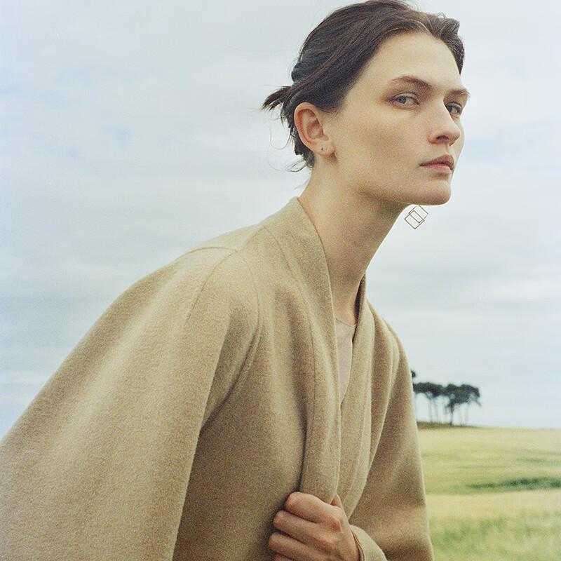 LESS 2025 Winter Long Wool Blend Coat