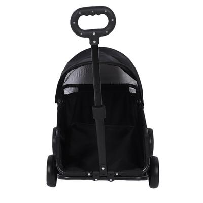 Foldable Pet Stroller with Canopy 4 Wheels Pet Strolling Cart for Small Dogs Cats Lightweight Easy Assembly
