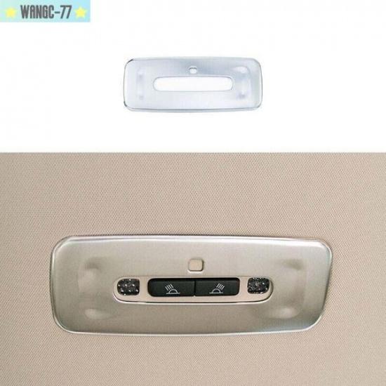 For Toyota Camry 2018- Titanium Rear Reading Lamp Frame Cover Trim Silver