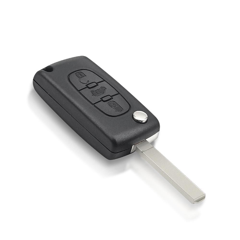 For Peugeot Partner 206 207 208 For Citroen C2 C3 C4 Xsara Picasso Berlingo For Fiat Scudo Flip Key Shell 3Bnt Shipping