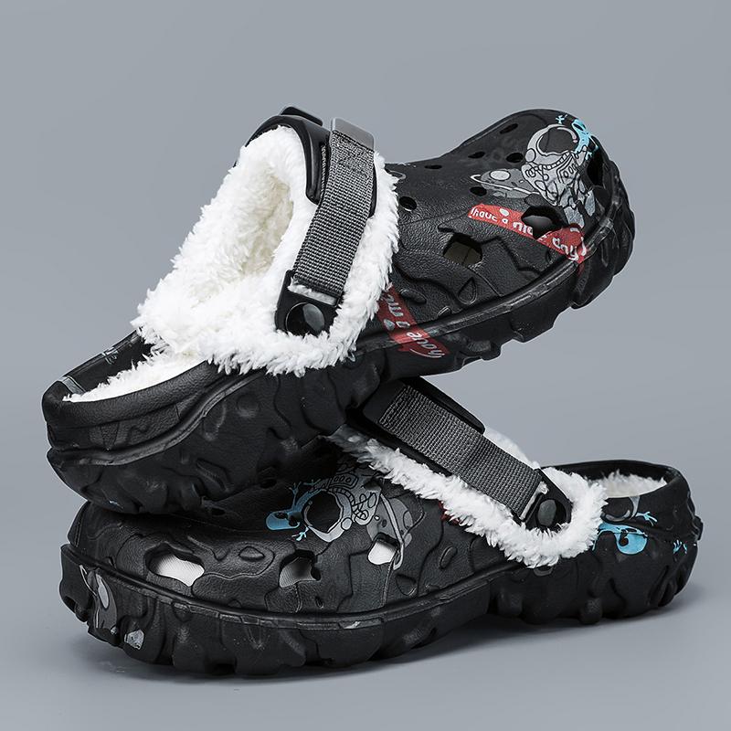 New Men Winter Slide Shoes Indoor Plush Comfort Warm Slide Shoes Summertime Removable Sandal Shoes Men Daily Non Slip Plush Fur Slide Shoes For Men