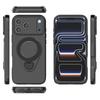 For iPhone 17 Pro Magnetic Case Rotating Kickstand TPU PC Phone Cover Compatible with MagSafe