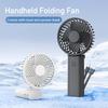 Portable Handheld Foldable Fan Power Bank Feature Rechargeable Hands-Free Compact Lightweight for Travel Office Outdoor Daily