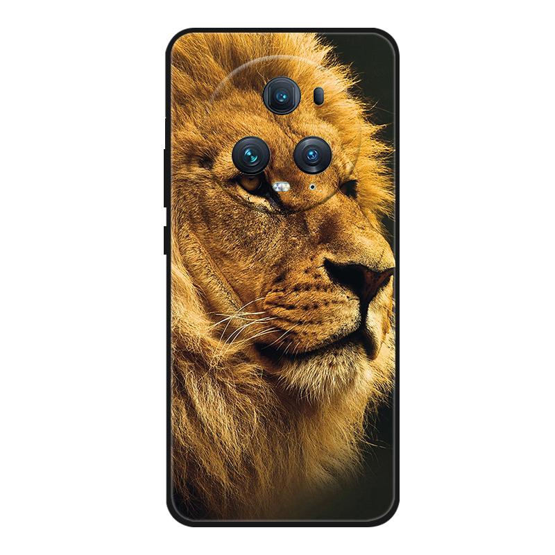 Funda For Honor Magic 5 Pro Phone Case Cute Cartoon Cat Black Silicone Soft Back Cover Case For Honor Magic5 Pro Case PGT-AN10
