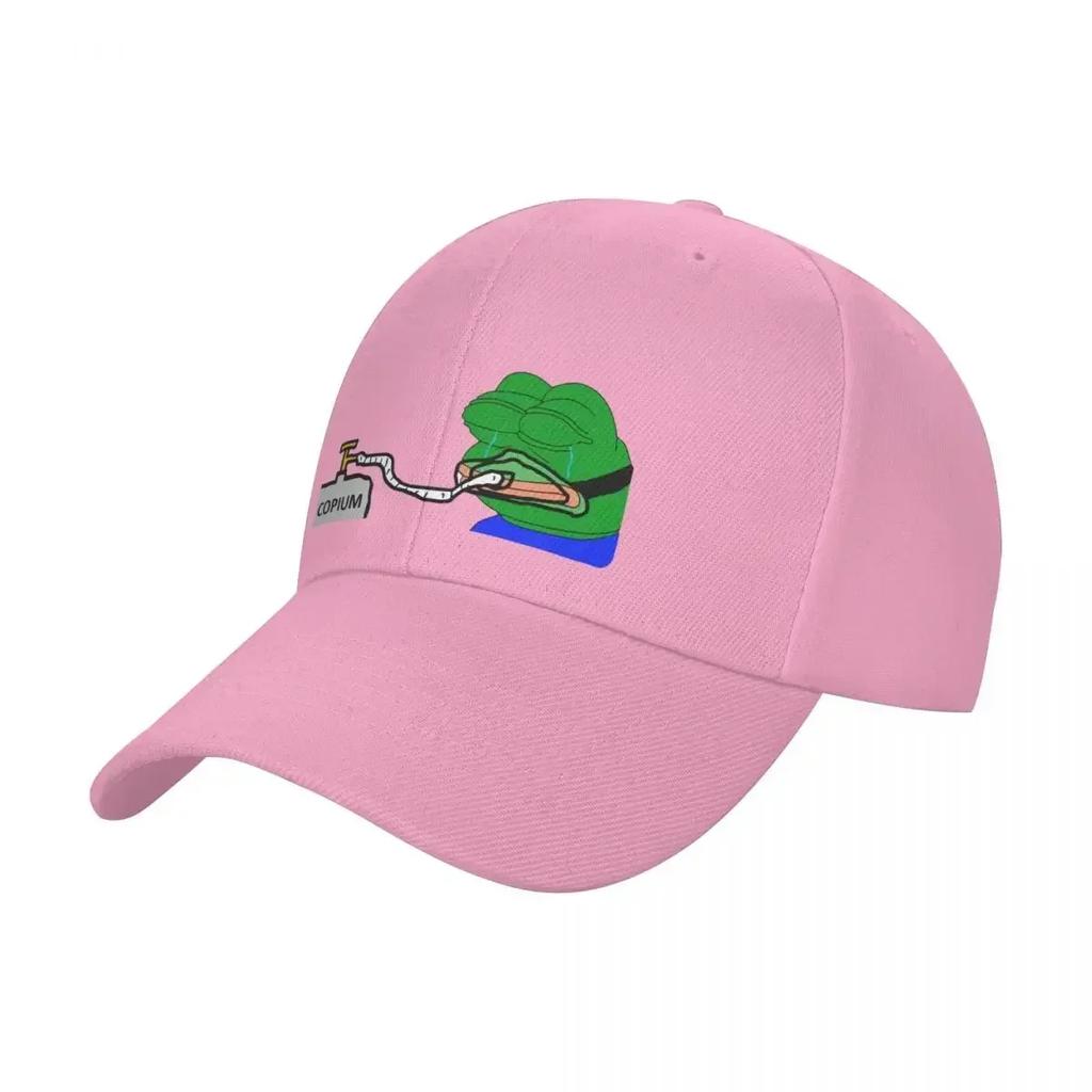 Copium Emote Pepe The Frog Baseball Cap fishing caps Unisex Golf Cap For Unisex Womens