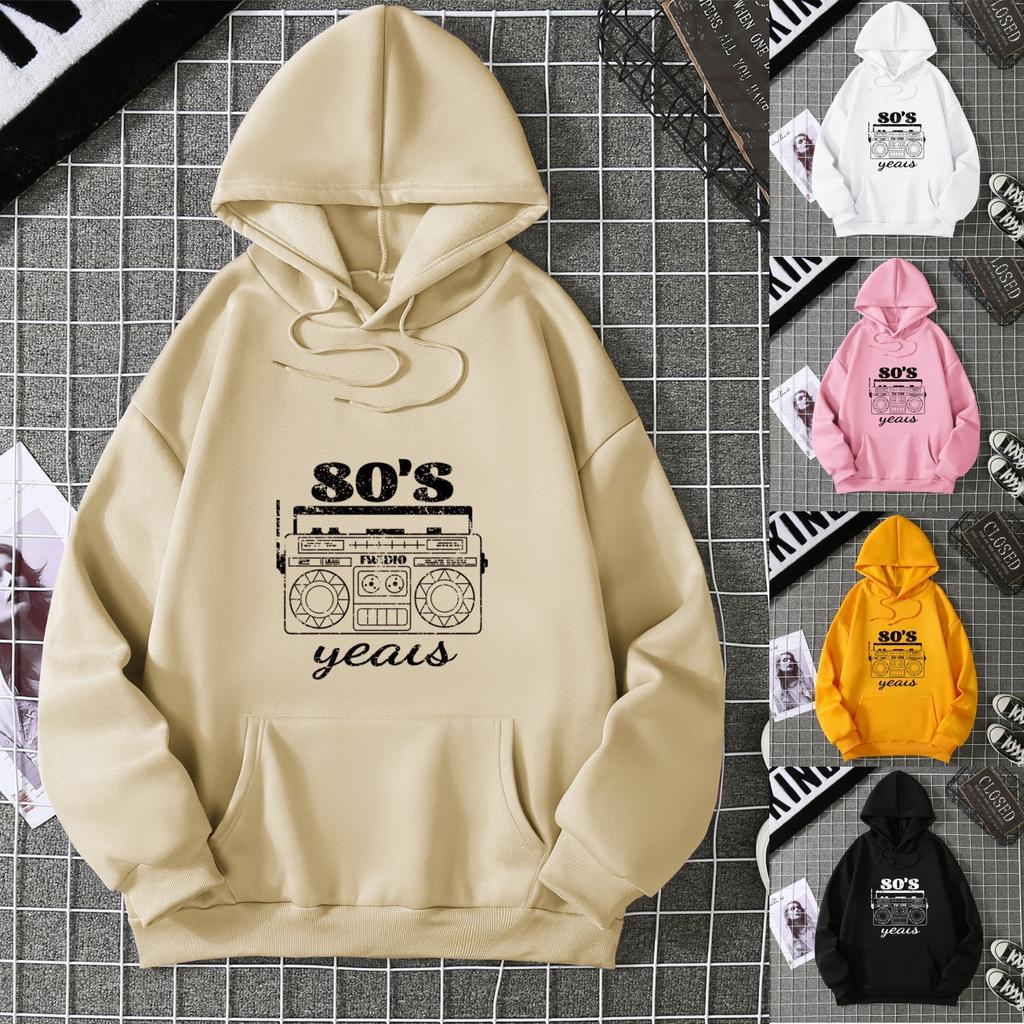 Casual Versatile Hooded Sweater Women's 2025 New Fashion Simple Pullover Trendy Long-sleeved Top Jacket