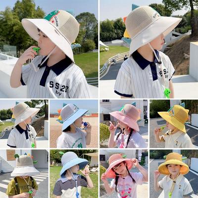 UV Protection Kids Bucket Hat With Whistle Panama Hat Outdoor Sun Cap  Toddler