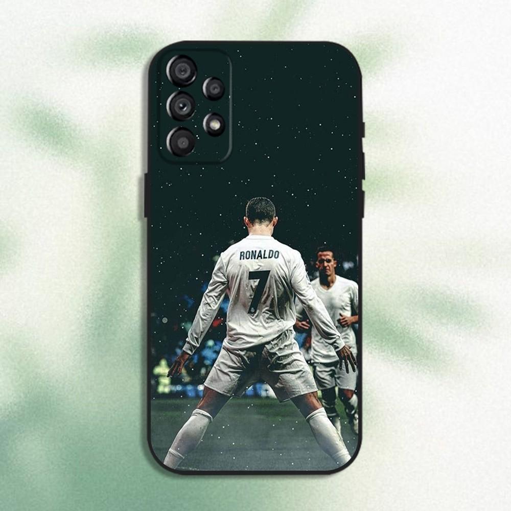 CR7 Football Star R-Ronaldo-ES Phone Case For Samsung Galaxy A20,A21s,A22,A31,A32,A52,A53,A72,73,A80 Soft Black Cover
