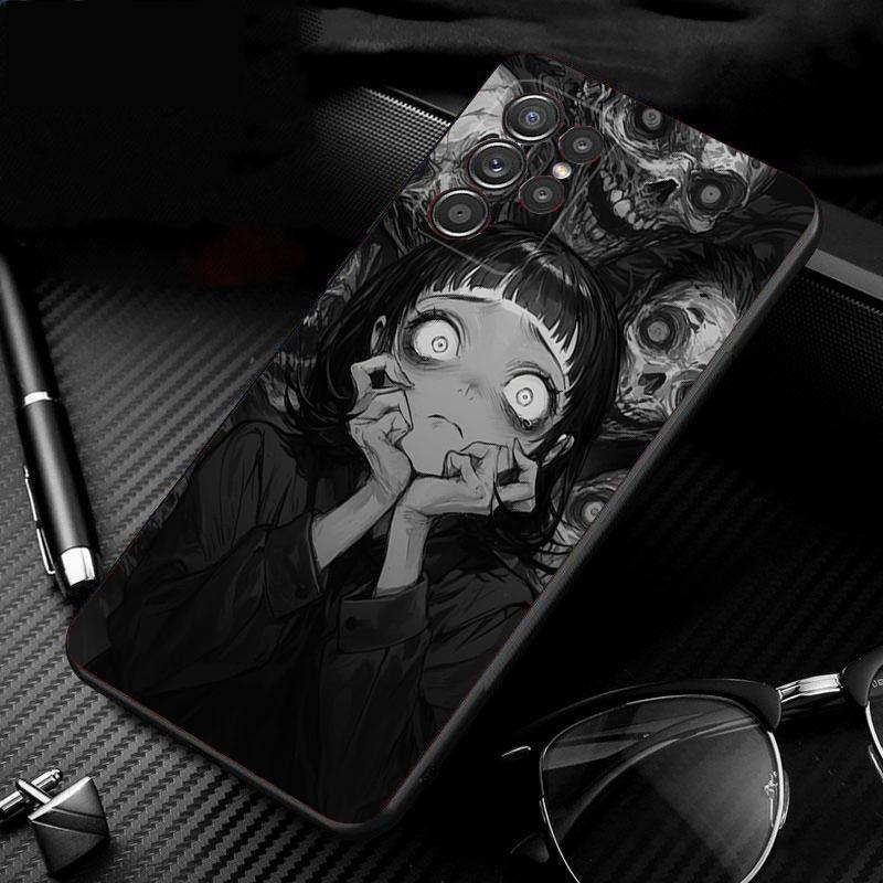 Phone Case For Samsung Galaxy S26 S25 S24 S23 S22 S21 Ultra S24 S23 S22 S21 S25 Plus S24 FE Horror Ghost Girl Art
