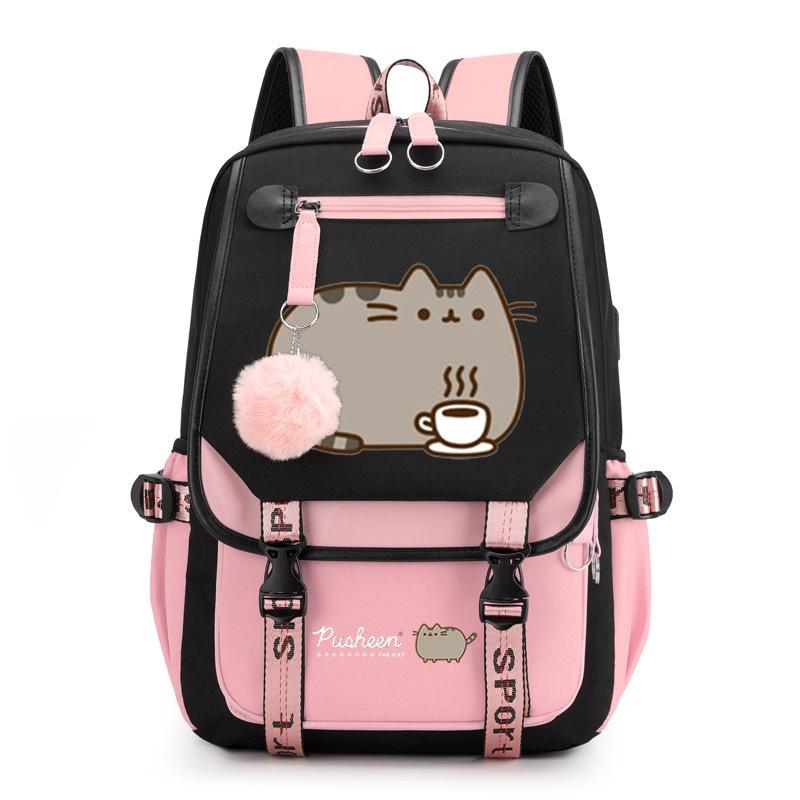 Cartoon Cute Printed School Bag Outdoor Travel Oxford Cloth Backpack
