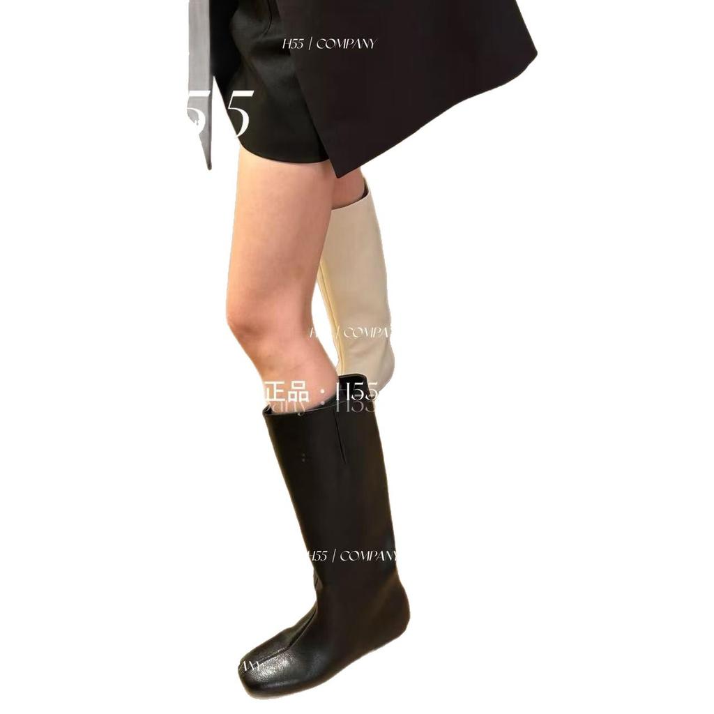 Ruodan sheepskin version~ 2025 new square head tall tube thin inner height increase advanced sense but knee temperament knight