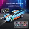 1:64 Mini High-Precision Alloy Dual-Mode Bluetooth Remote Control Car with Lights and Adjustable Speed for Men