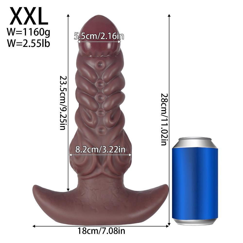 Realistischer Tier-Silikon-Analstecker Unisex Anal-Expander Erwachsenenspielzeug
