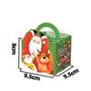 Christmas Hand-held Rope Apple Candy Packaging Box, Christmas Eve Peace Fruit Biscuit Creative Gift Baking Paper Box
