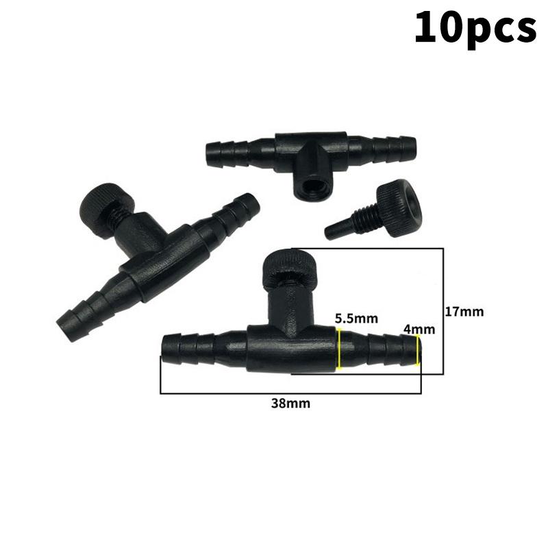 10Pcs 4Mm Aquarium Air Control Valve Tap Aquarium Fish Tank Air Pump Connector Control Valve Air Pipe Tube For Aquarium