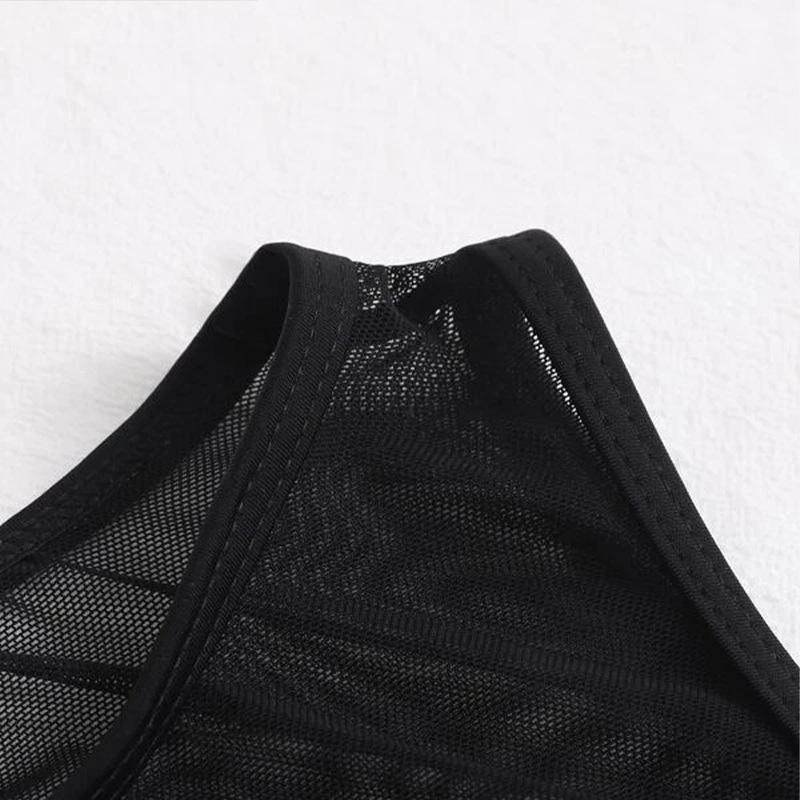 Summer new mesh dress transparent bikini sexy single blouse swimsuit bikini