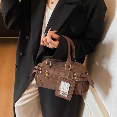 Nischendesign Handtasche neue Mode vielseitige Bowlingtasche High-End Textur Schulter Umhängetasche