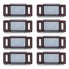 8 Set Stainless Steel Magnetic Door Catch Cupboard Closet Cabinet Door Damper Buffer Furniture Accessories