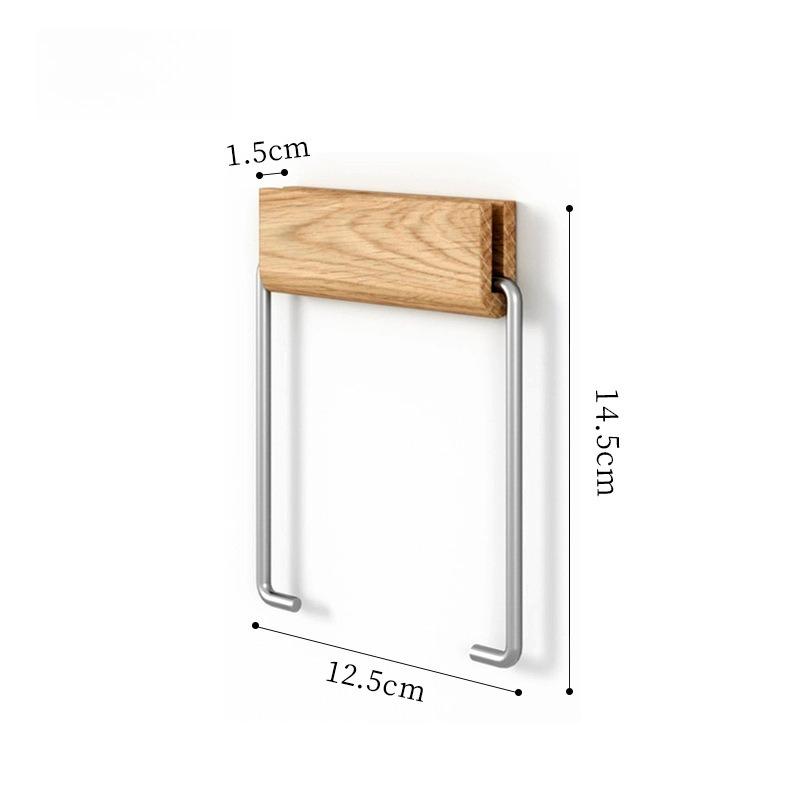

Creative and Simple Japanese Toilet Roll Paper Holder Toilet Toilet Toilet Paper Rack Oak Solid Wood Tissue Holder