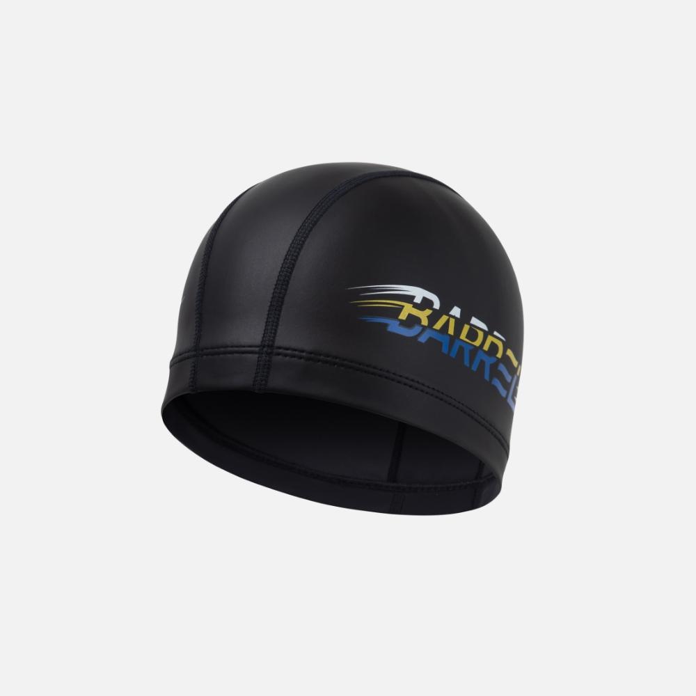BARREL Kids Brush Silitex Swim Cap Black (B3Skasc005Blk)