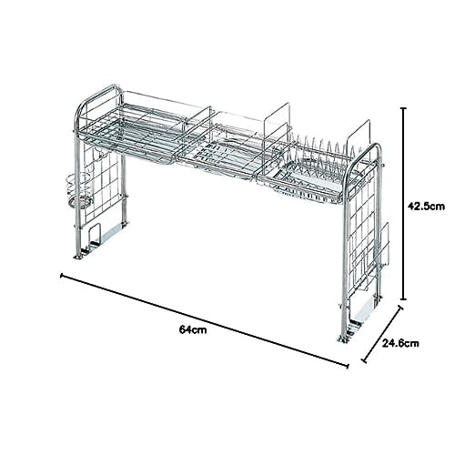 Sugiyama Metal Over-the-Sink Rack for Kitchen Storage, KS-2712
