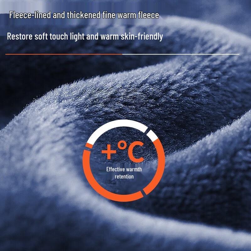 Seven Wolves Men's Half-High Collar Fleece-Lined Thermal Underwear Set