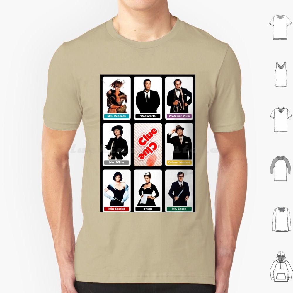 Clue 1985 T Shirt Cotton Men Women DIY Print Red Herring Singing Telegram Too Late Flames Vintage Retro Movie Clue Board