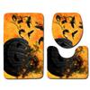 Halloween Bathroom Toilet Three-Piece Floor Mat Doormat Bathroom Carpet