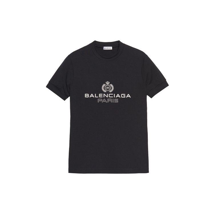 Balenciaga T Shirt Women's Black Regular Fit 594603TGV471000