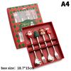 Christmas Fork And Spoon Set, Christmas Gift Box Tableware, Stainless Steel Tableware, Coffee, Tea And Dessert Fork And Spoon